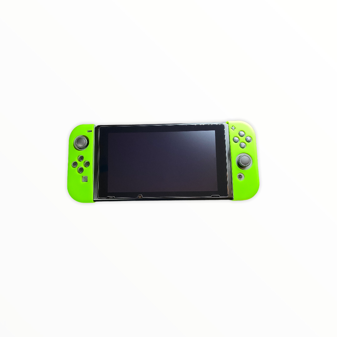 JenDore Lime Green Silicone Nintendo Switch Joy-con Protective Shell Covers