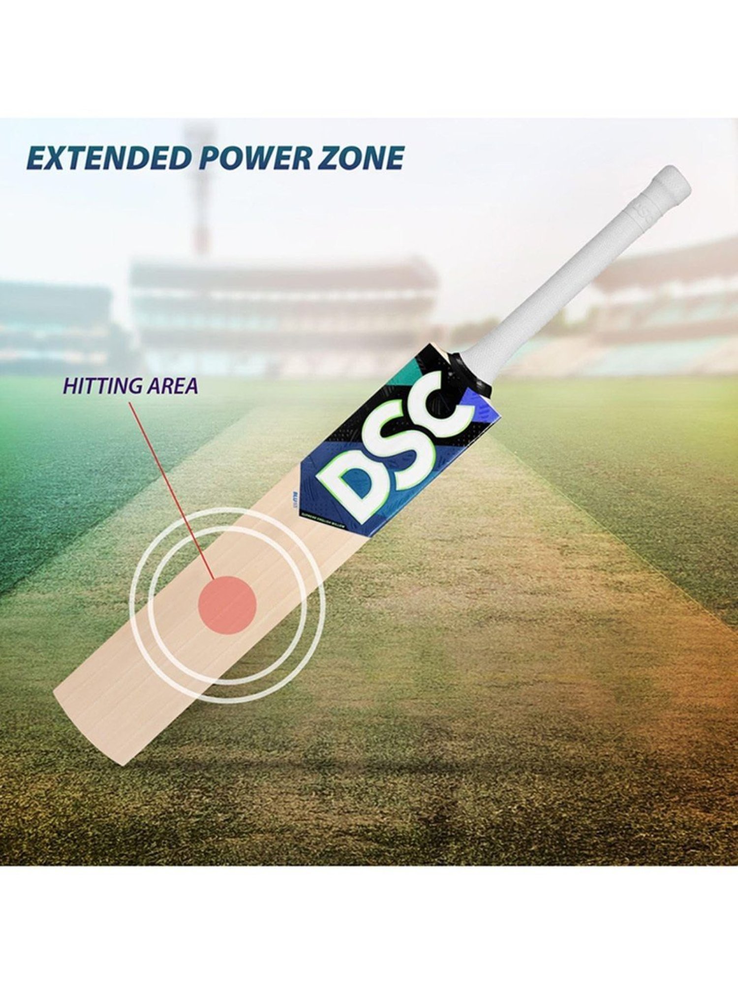 DSC BLU 65 English Willow Cricket Bat Size - Mens