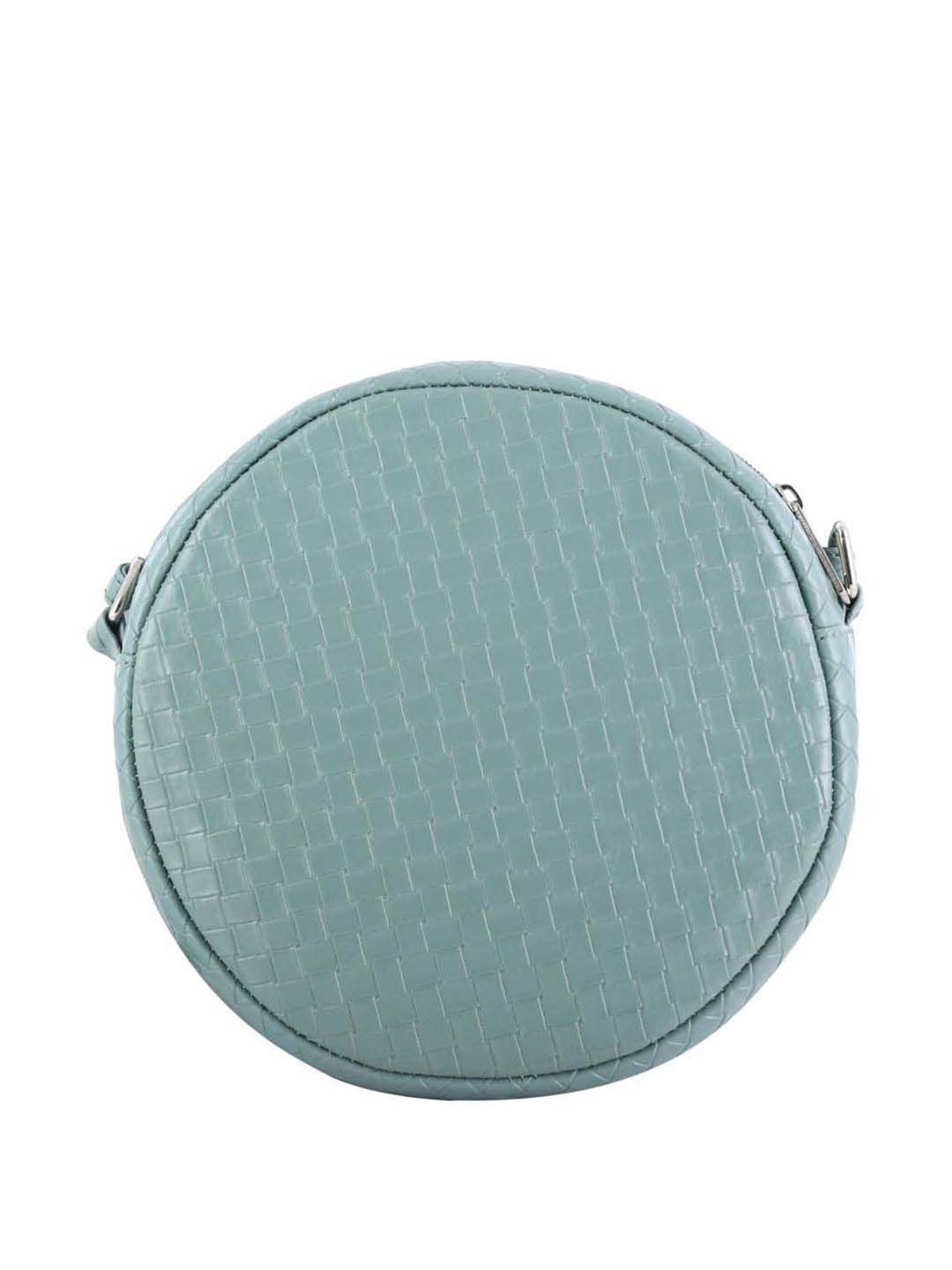 Toteteca Circle Green Textured Medium Sling Handbag