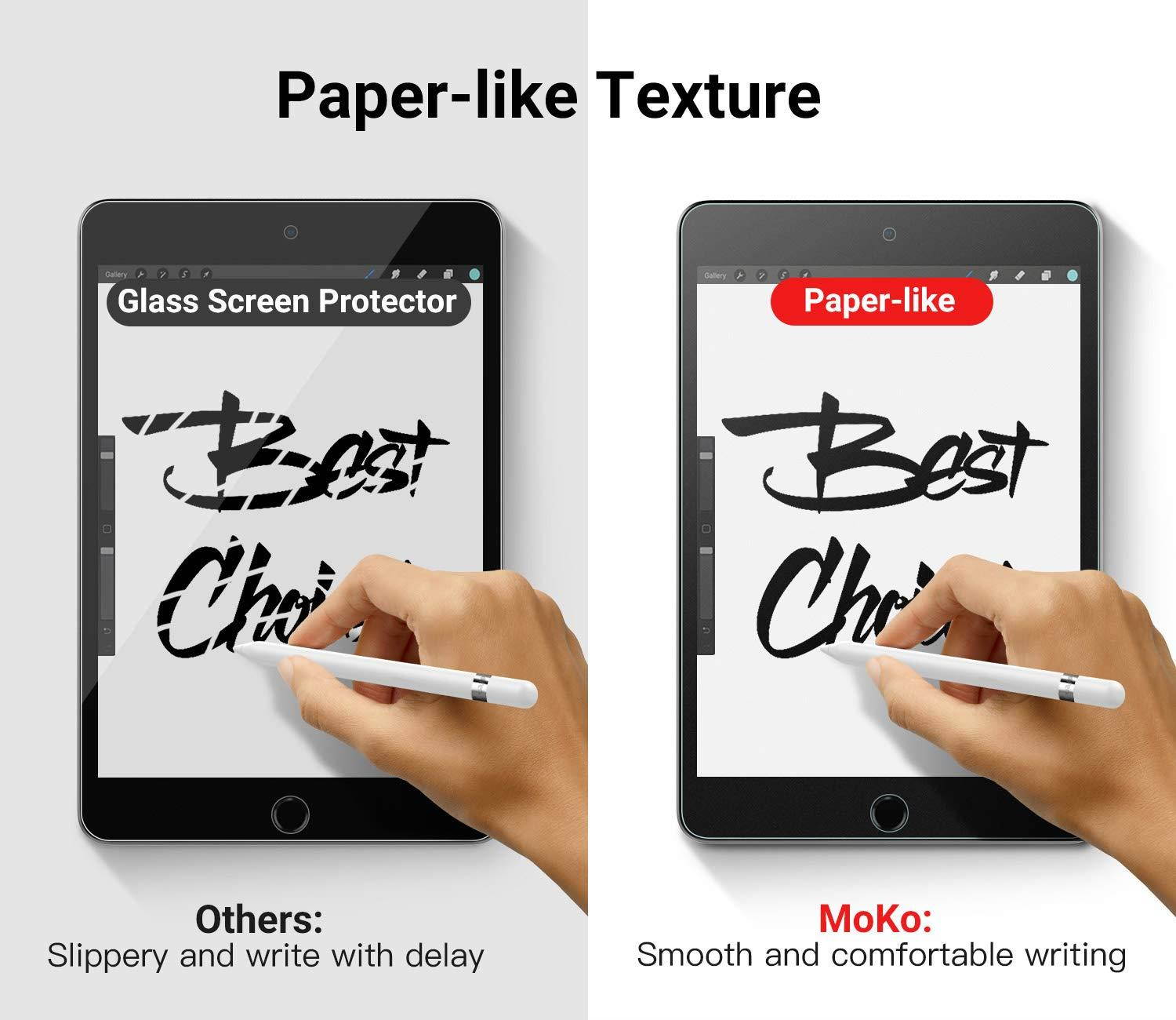 MoKo Compatible with iPad Mini 5 Paper-Like Screen Protector, [Paper-Like Film Writing] Anti-Glare Premium PET Film for New iPad Mini (5th Generation) 7.9" 2019 Tablet - Matte