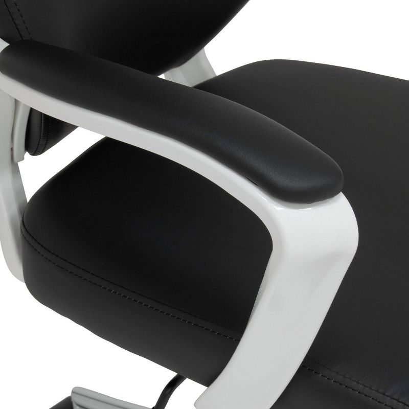 High Back Deluxe Managers Chair White/Black - Calico Designs