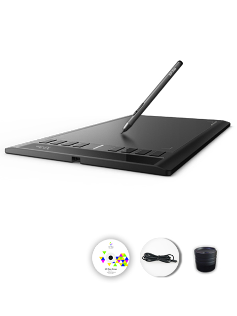 XP-PEN Star03 12&rdquo; Graphics&nbsp;Tablet Drawing&nbsp;Pen Tablet&nbsp;Drawing Tablet Battery-free Stylus Passive&nbsp;Pen&nbsp;with Transparent Film and 8 Hot Keys