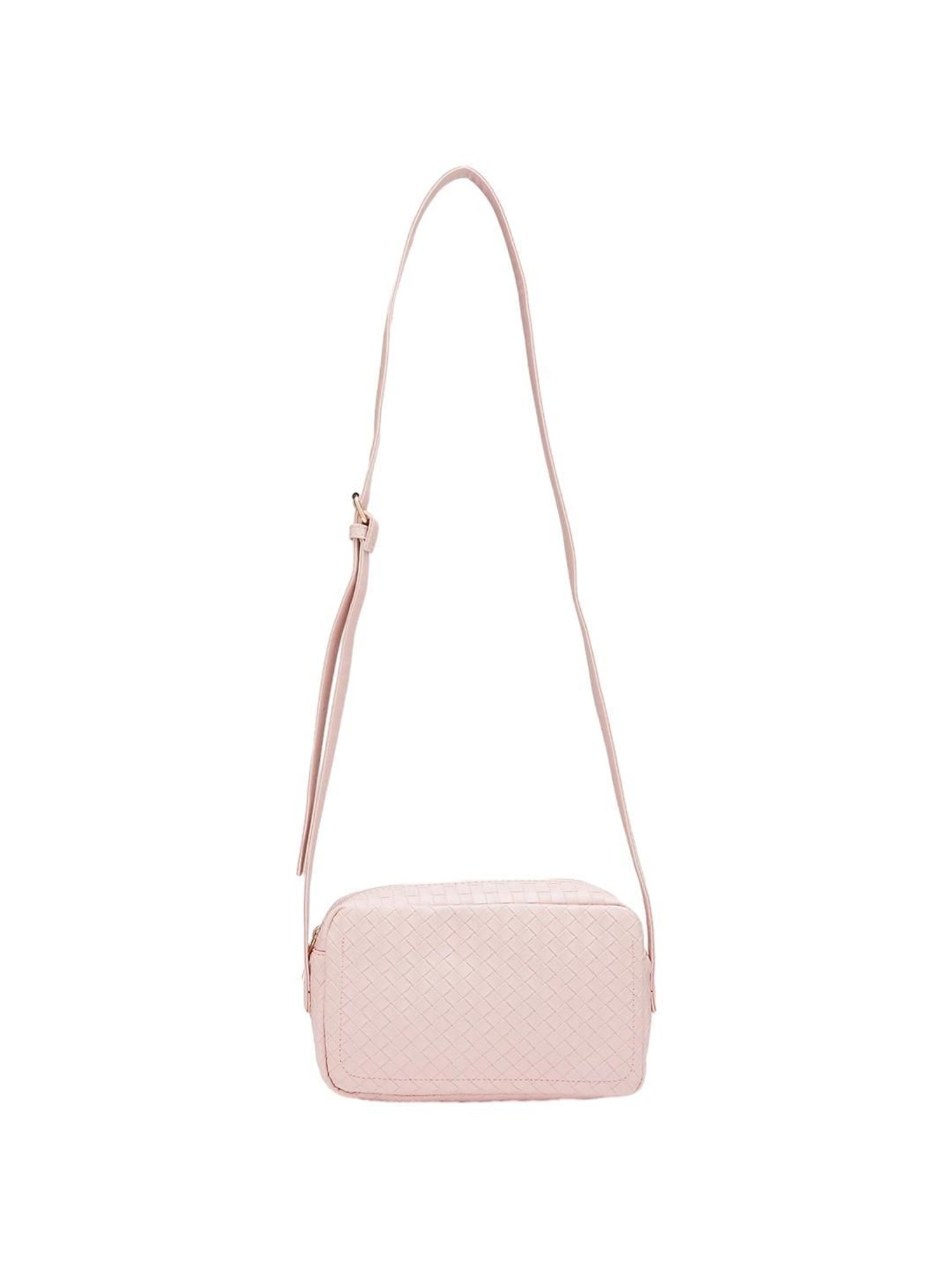 Globus Dusty Pink Textured Medium Sling Handbag