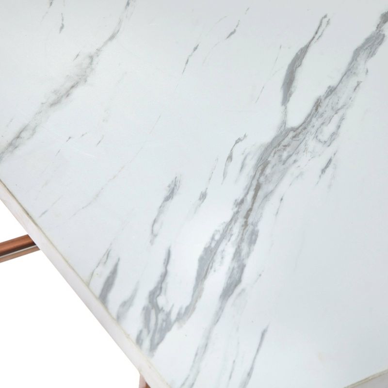 3pc Capella Counter Height Table Dining Sets White/Gold - Buylateral