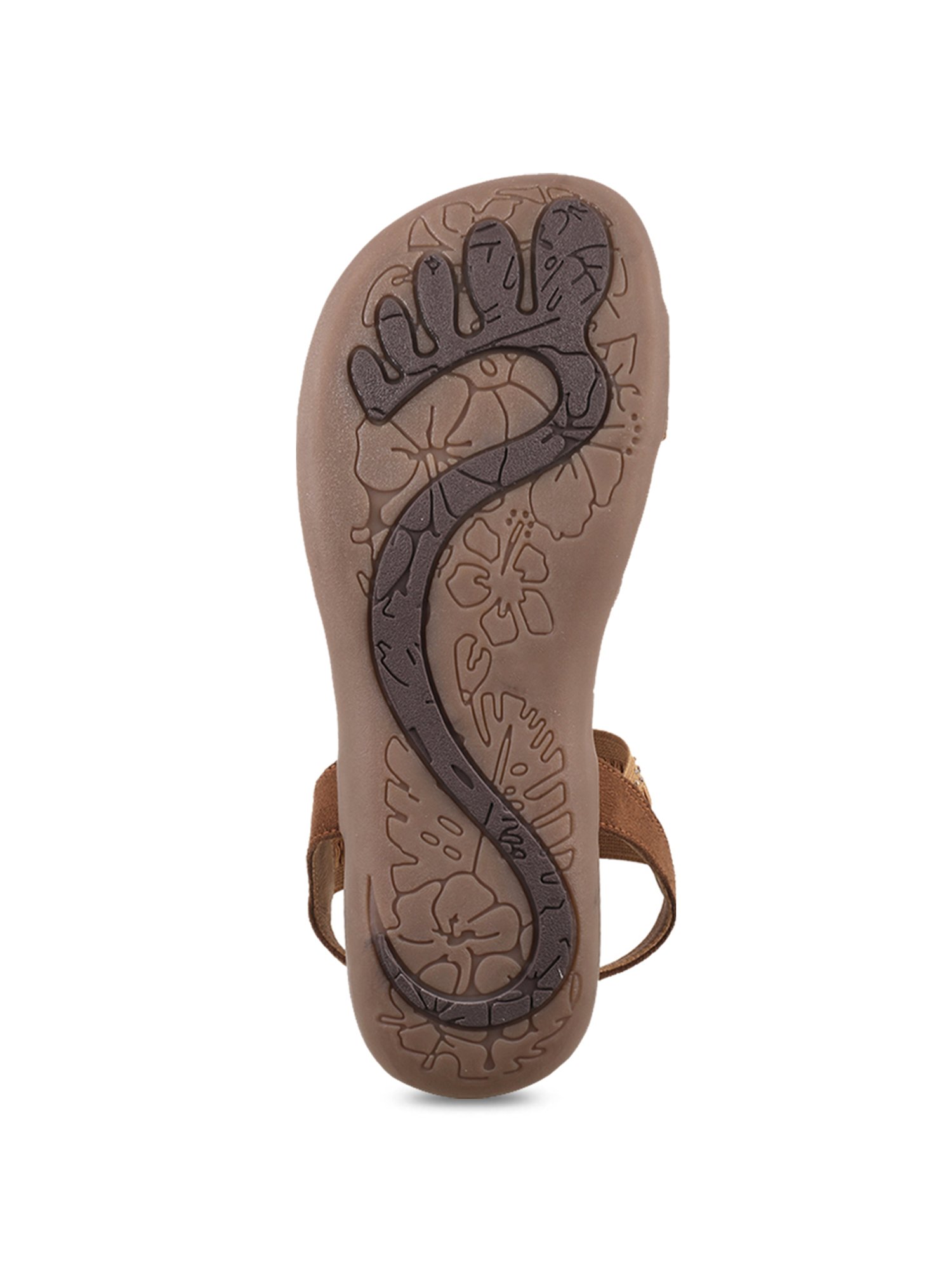 Mochi Women's Tan Toe Ring Sandals