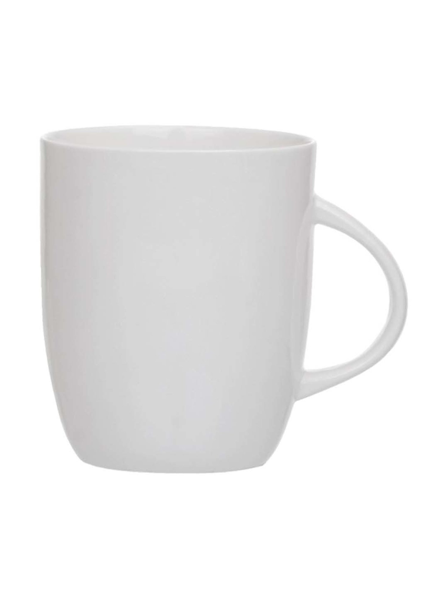 Clay Craft White Ceramic Coffee Mug (320 ml)