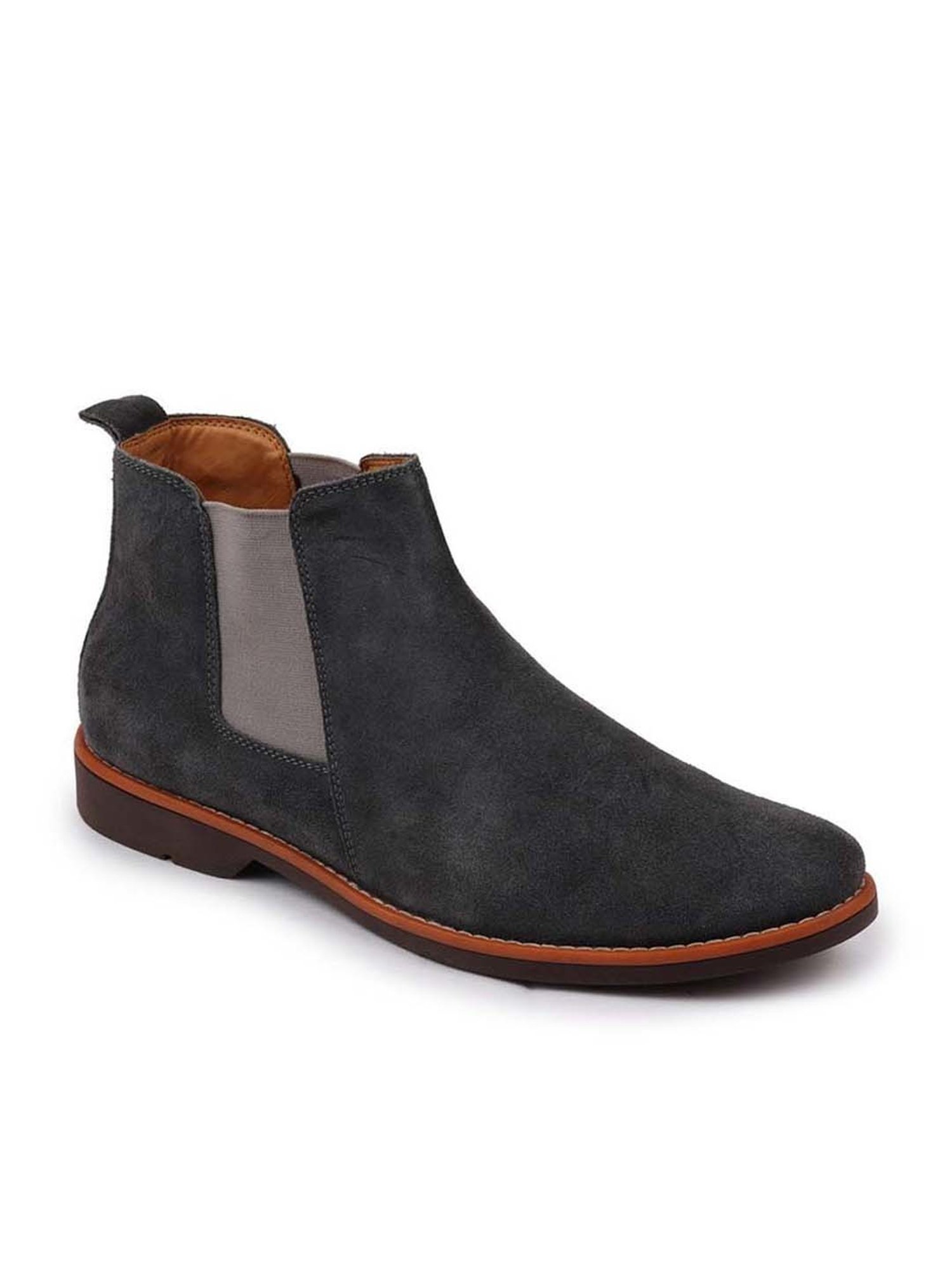 Fausto Men's Grey Chelsea Boots