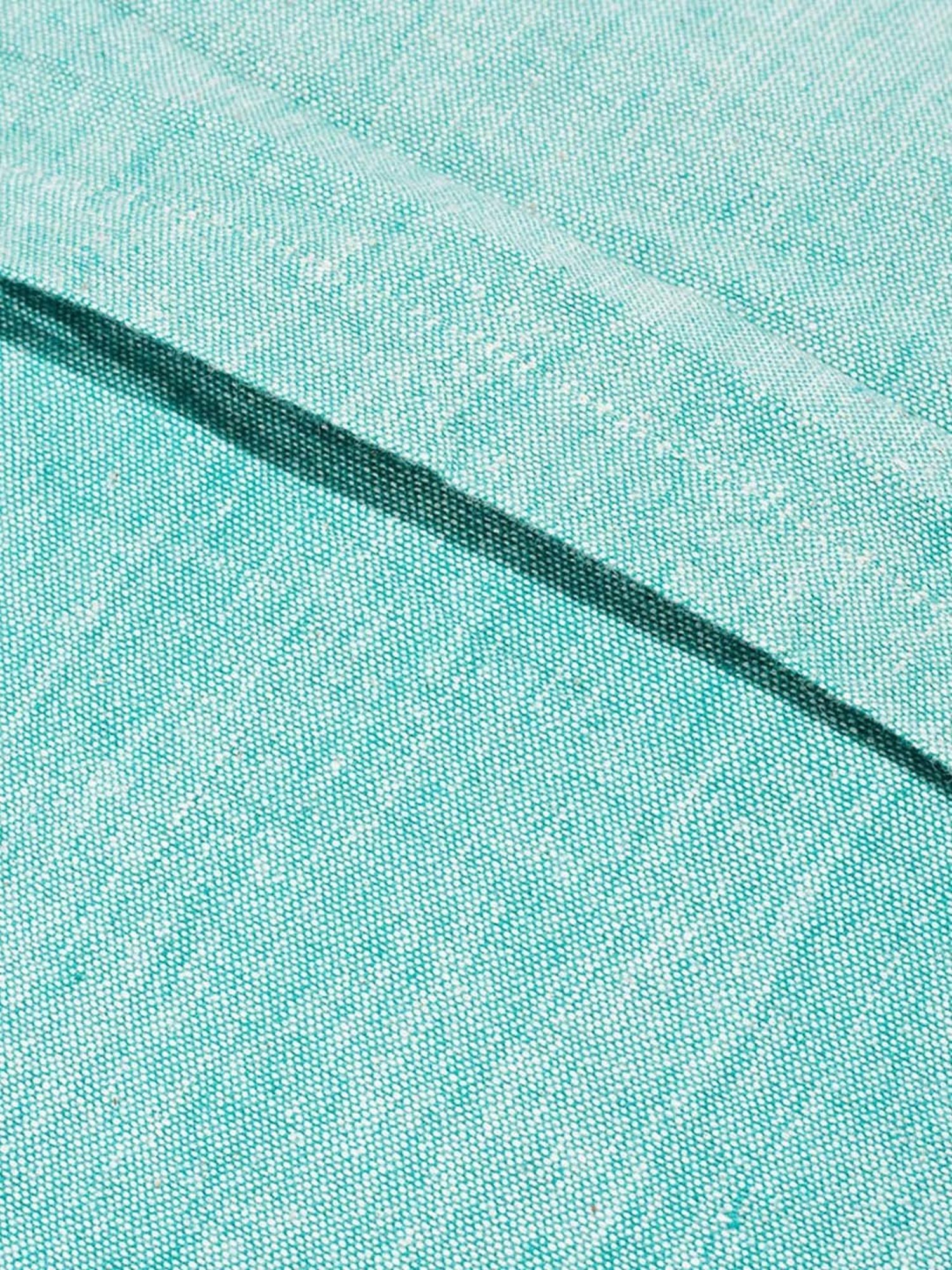 Fabindia Standalone Teal Cotton Haiba Cushion Cover