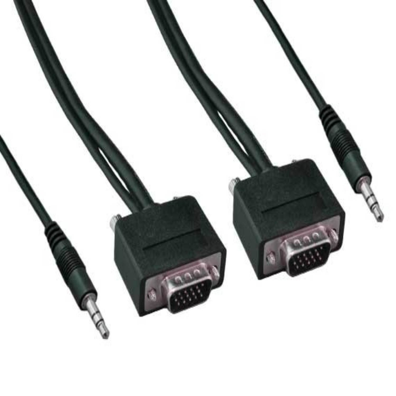 SANOXY Cables and Adapters; 25ft Slim SVGA HD15 M/M Monitor Cable with Stereo Audio