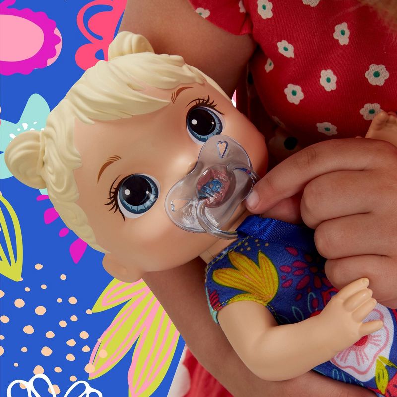Baby Alive Baby Lil Sounds: Interactive Baby Doll - Blue Dress