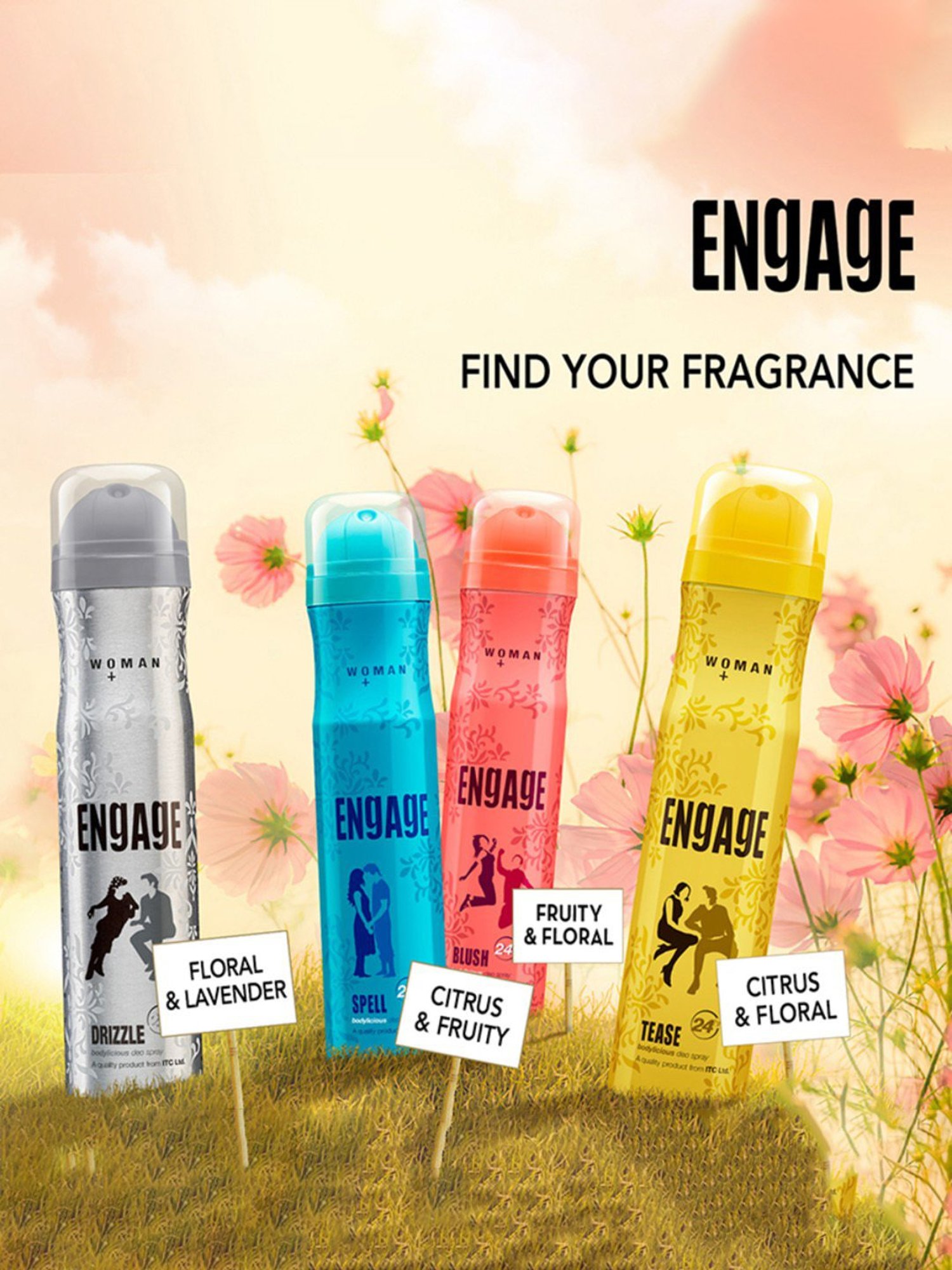 Engage Blush Deodorant Spray for Women - 150 ml
