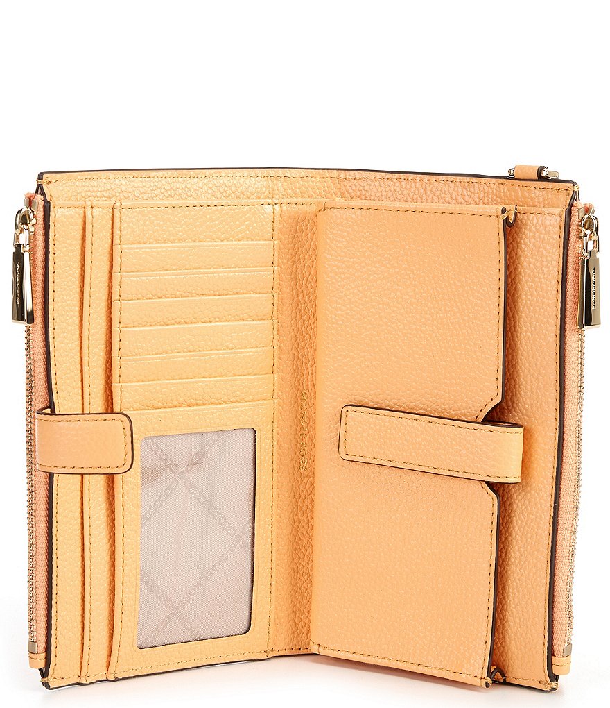 Michael Kors Zebra Signature Jet Set Double Zip Wristlet