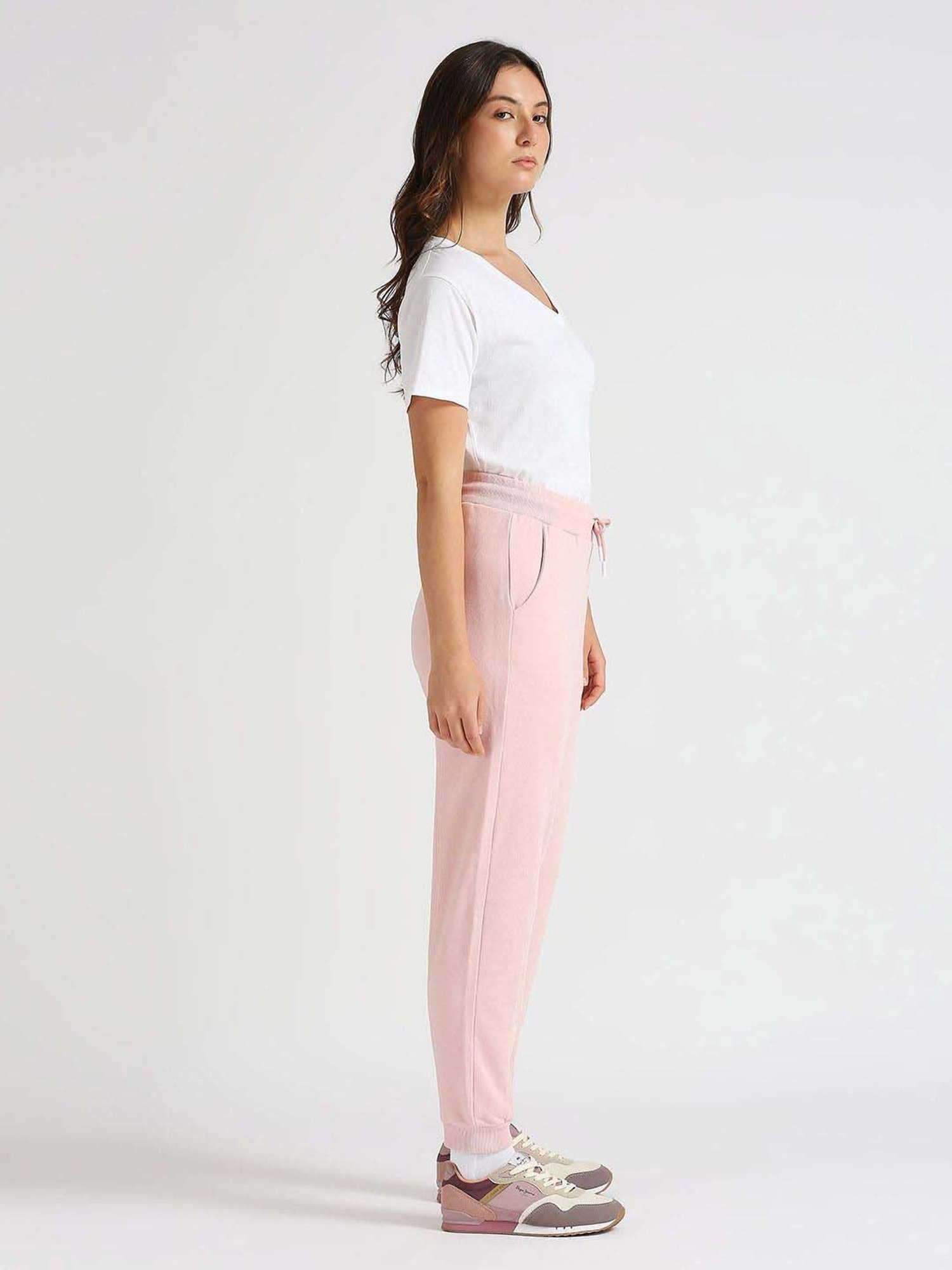 Pepe Jeans Cloud Pink Cotton Joggers
