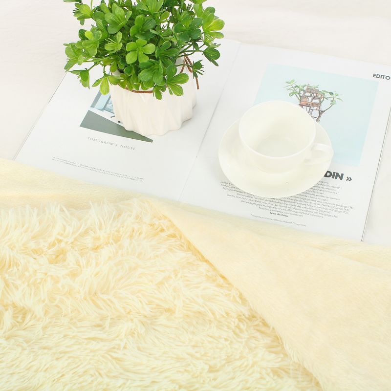 1 Pc Twin Polyester Flannel Fleece Bed Blankets Pink  - PiccoCasa