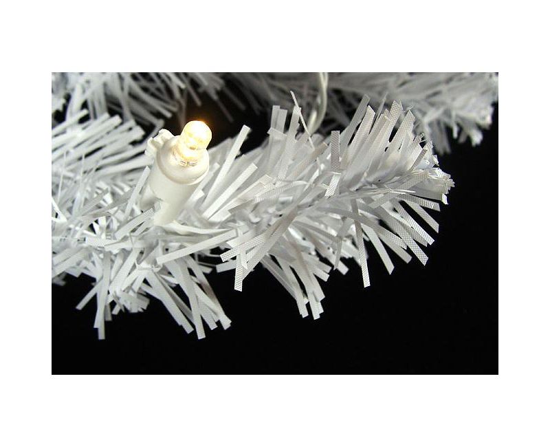 Darice 9' x 10" Battery Operated Pre-Lit LED White Artificial Christmas Garland - Clear
