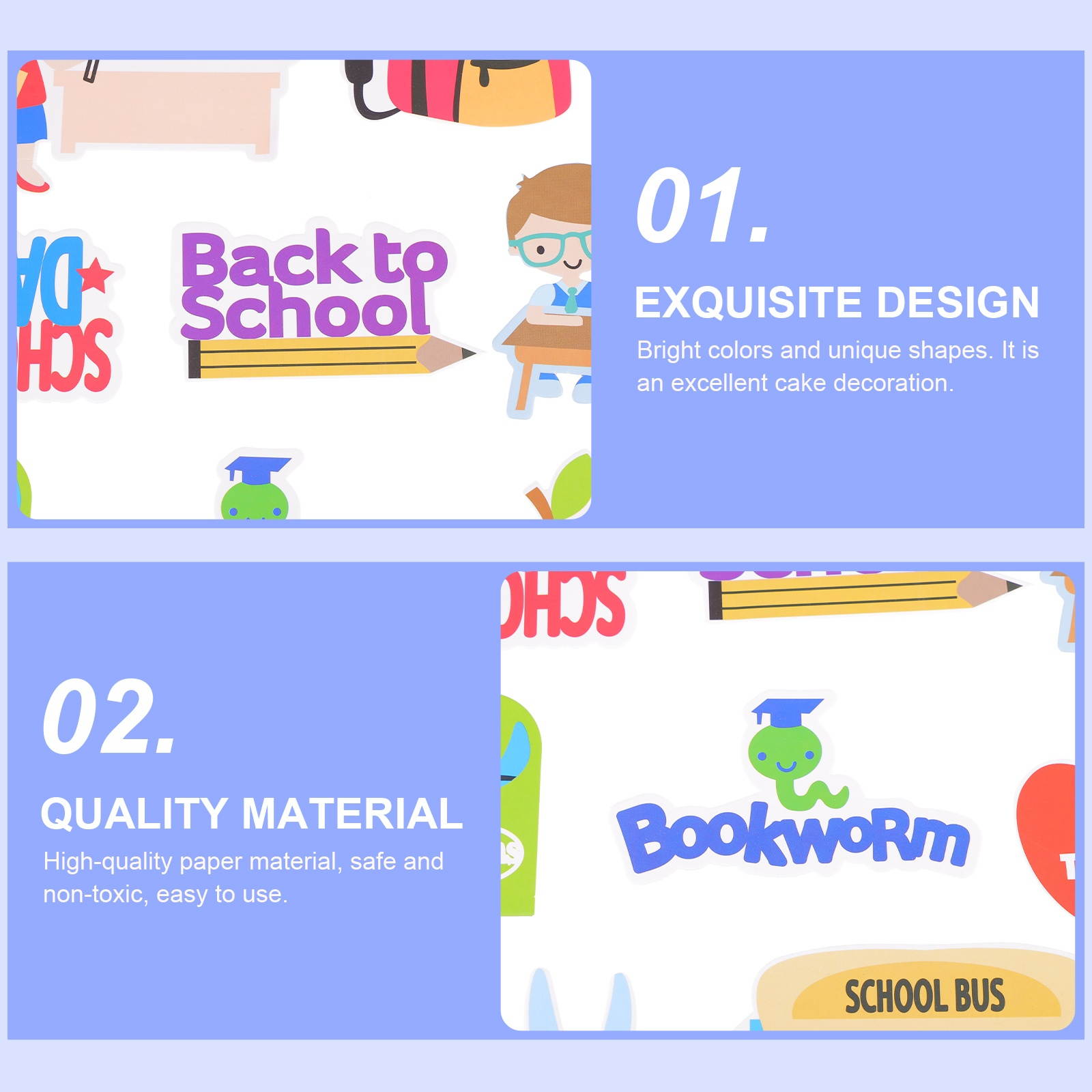 14PCS Durable Portable Practical Creative Cupcake Topper Cupcake Decor Cake Picks for DIY Decor