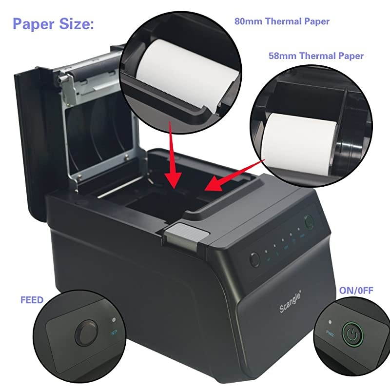 SGT88IV Desktop USB Direct Thermal POS Receipt Printer with USBSerialEthernet Ports Work on Windows XP788110LinuxAndroid