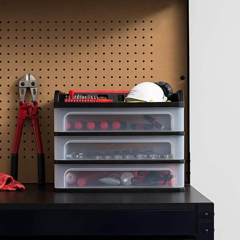 Medium Desktop Drawer System, 2 Pack, Black (586160)