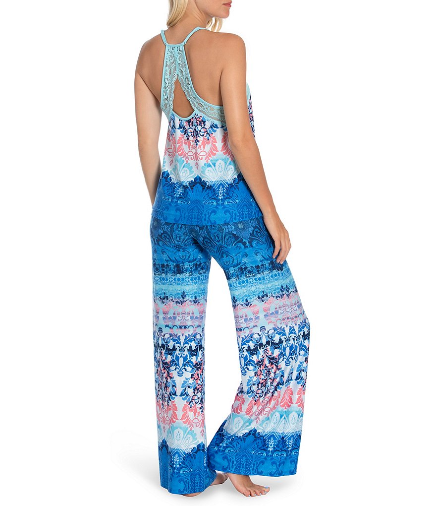 Cabernet Paisley Printed Woven Coordinating Pajama Set