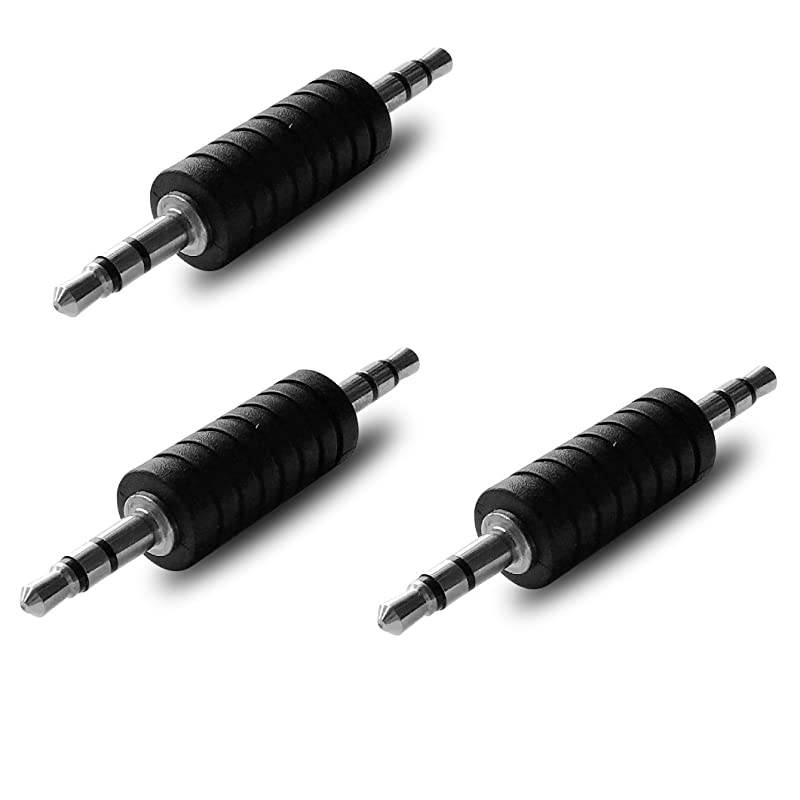 Male to Male Stereo Audio Connector 3 Pack