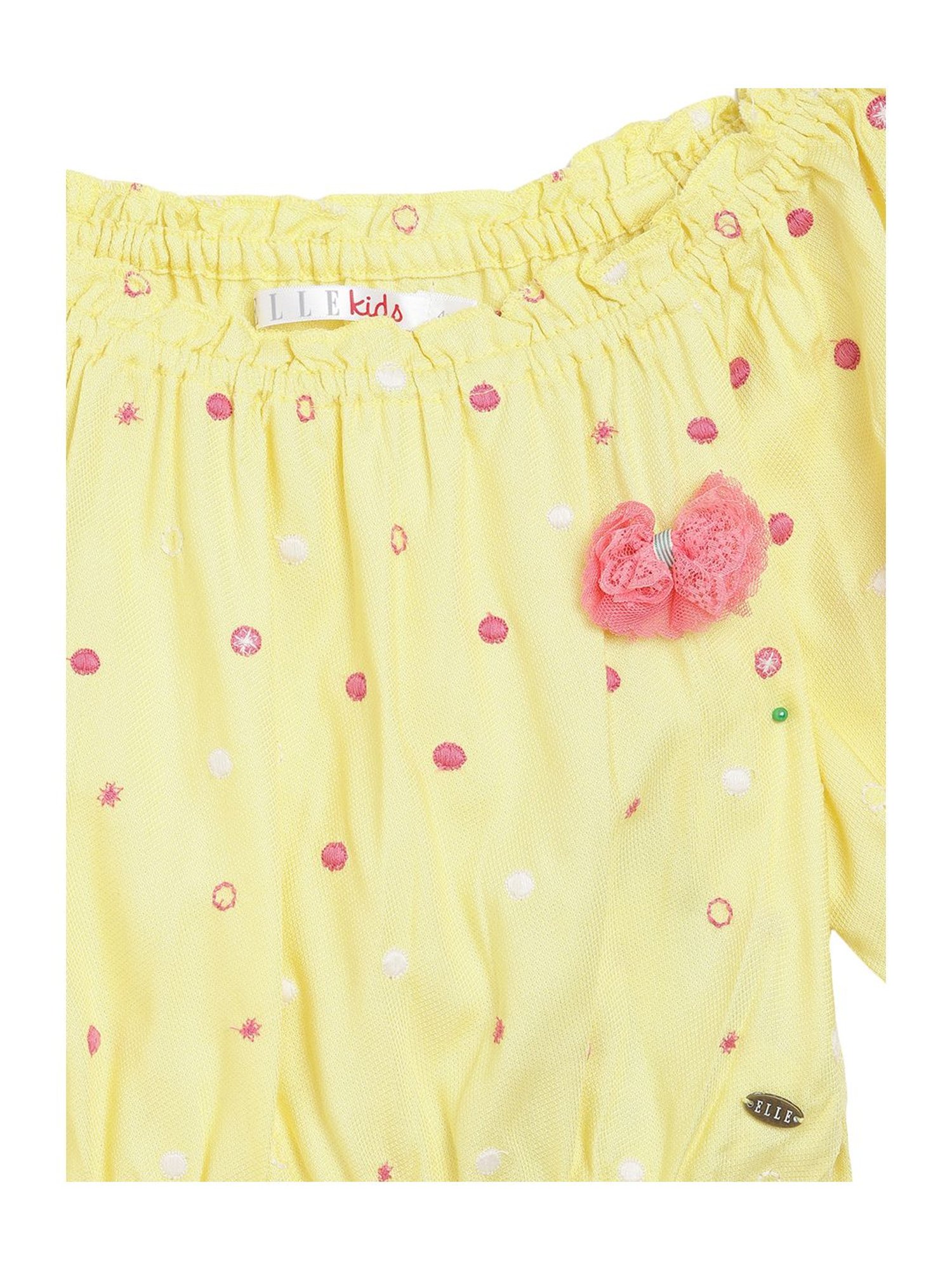 Elle Kids Yellow Applique Top