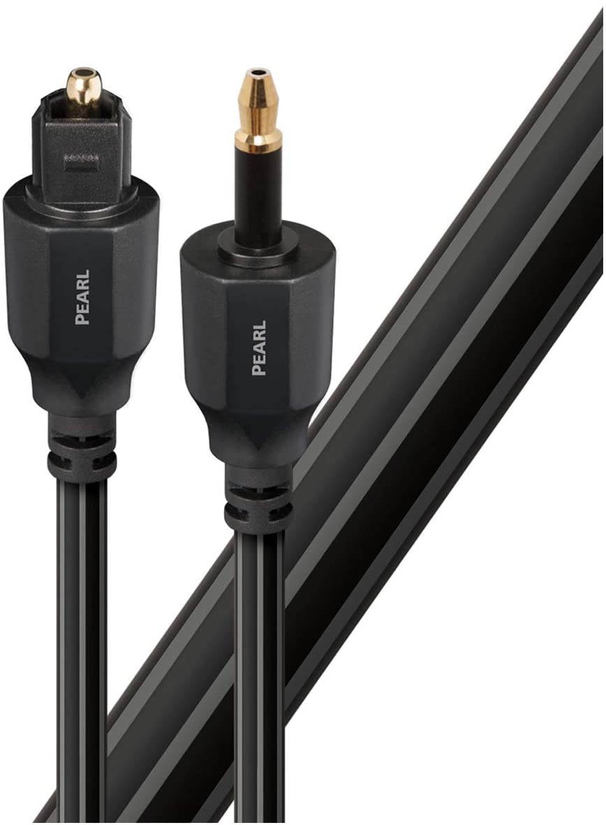 Pearl Toslink Fiber Optic Full Size to 3.5mm Digital Audio Cable - 2.46 ft. (.75m)