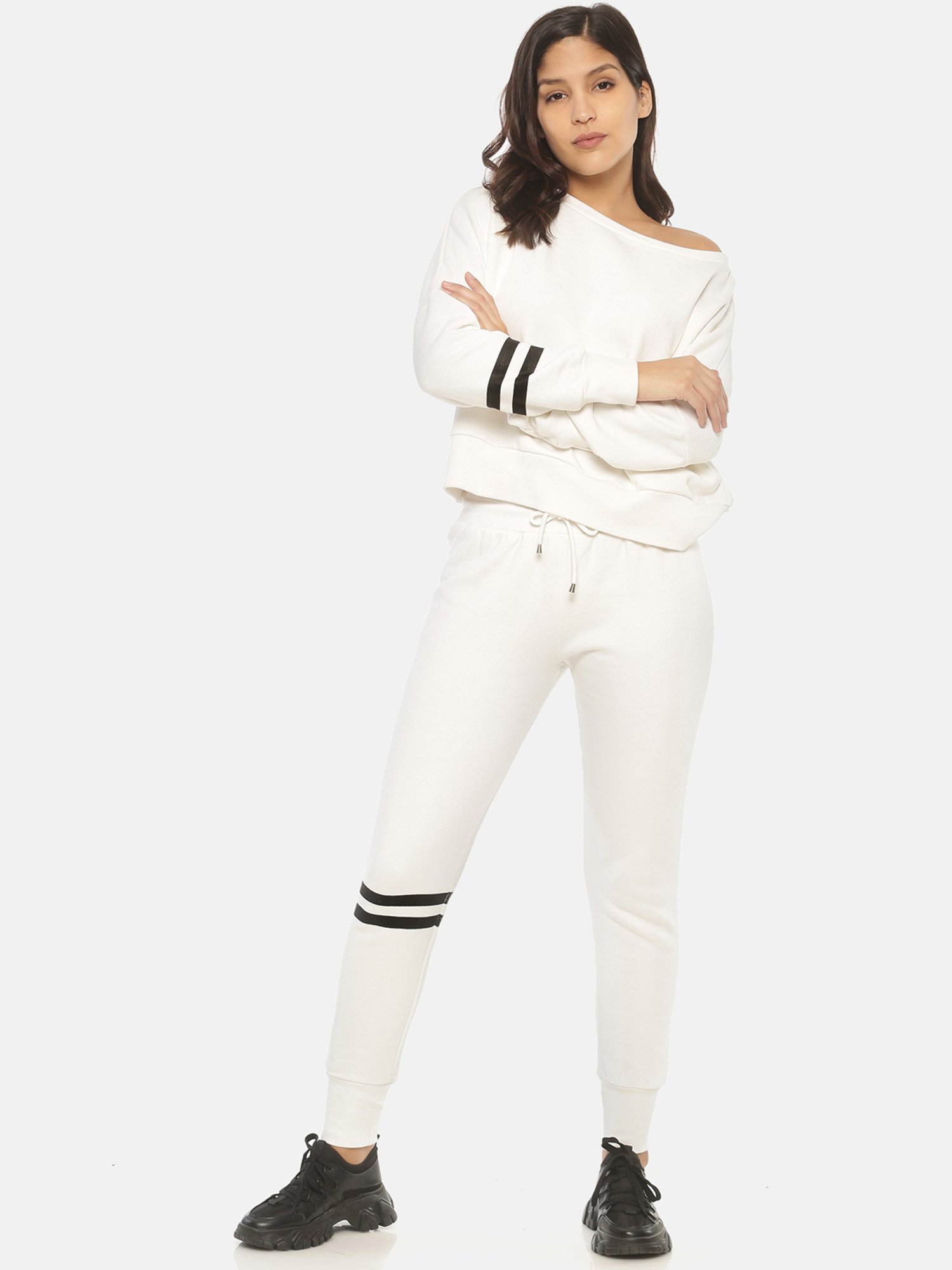 ISU White Regular Fit Sweatshirt