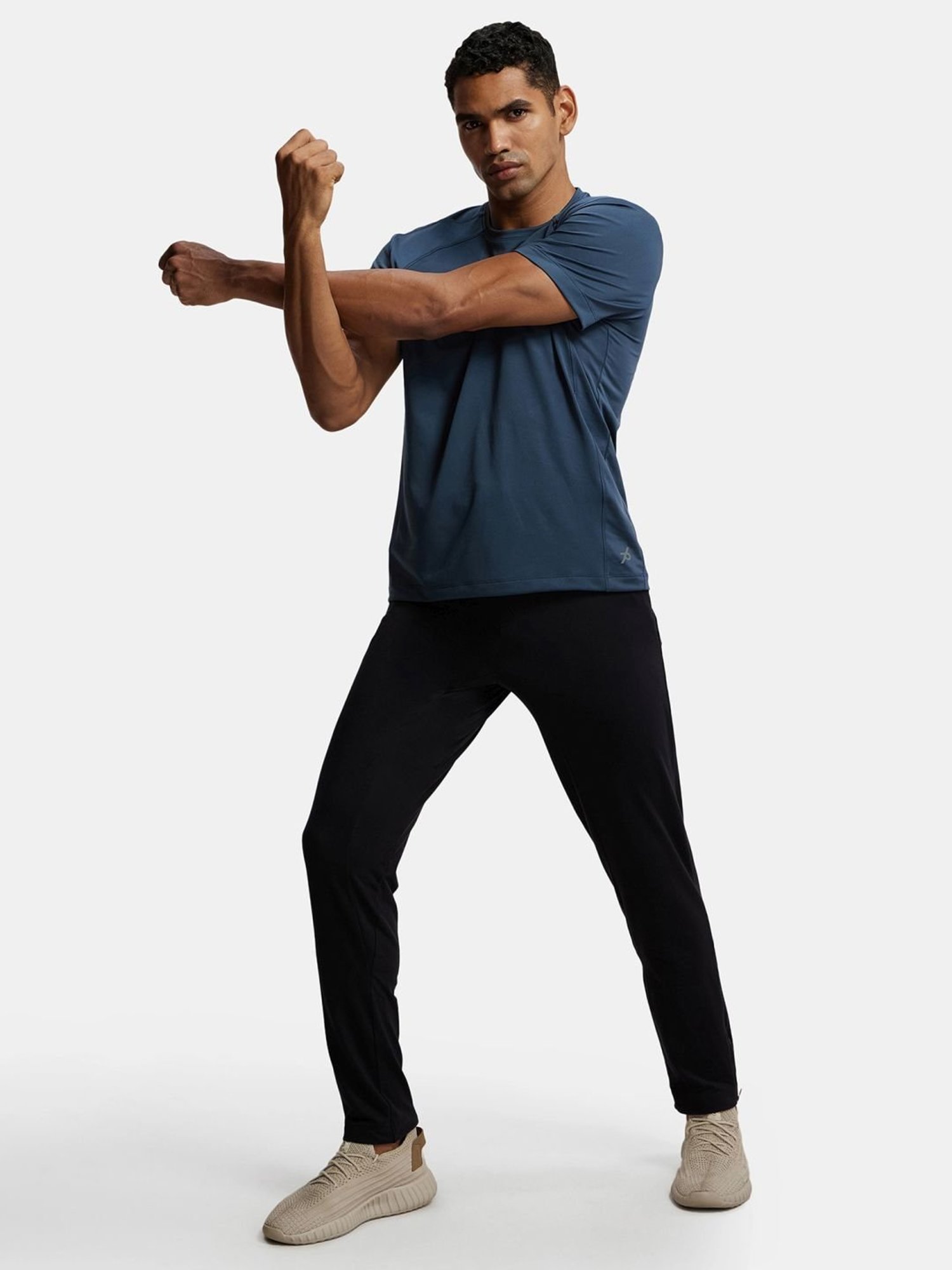 Basics Green Jogger Track Pant