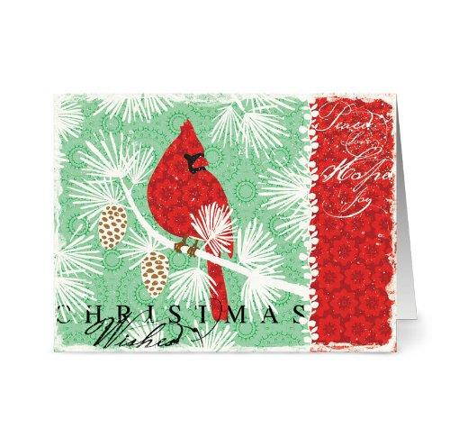72 Note Cards - Christmas Cardinals - 6 Designs - Including Red Envelopes