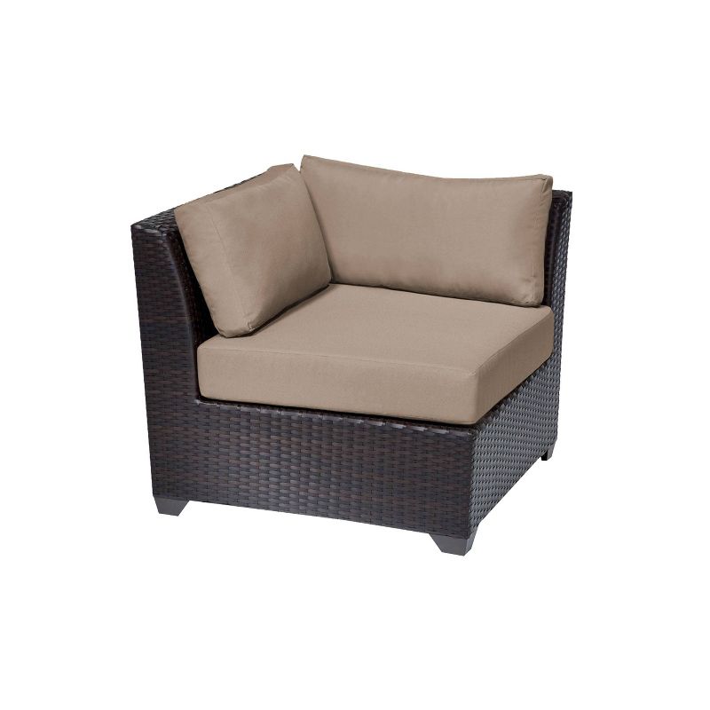 3pc Outdoor Wicker Conversation Set with Sofa Chairs & Table - Crestlive Products