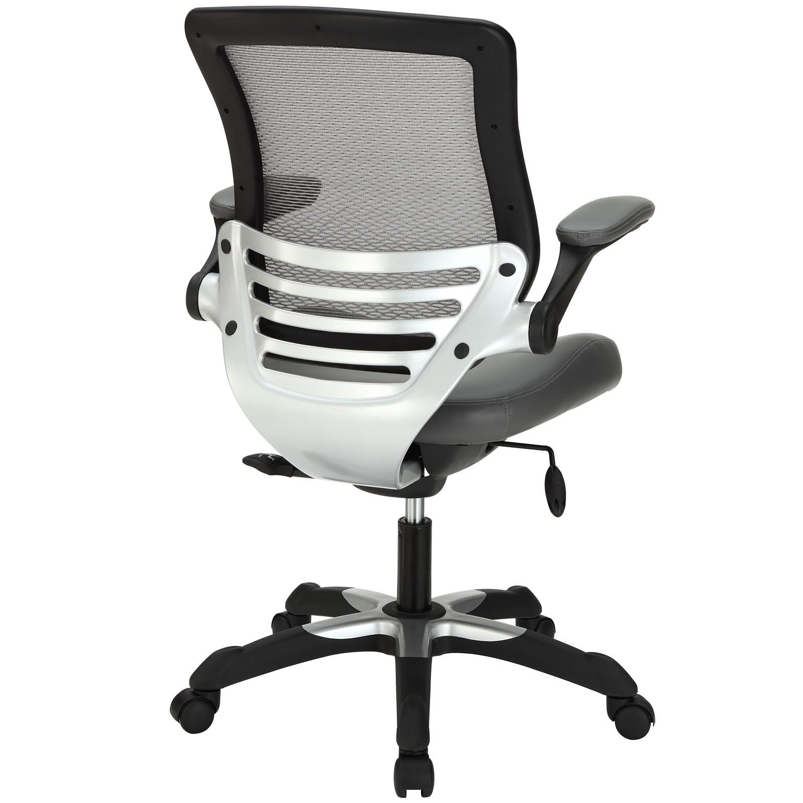 Edge Vinyl Office Chair in Gray