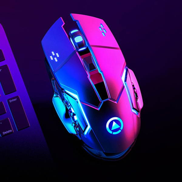 YINDIAO Wireless Gaming Mouse Ergonomic 6 Keys LED 1600 DPI Computer Charge Gamer Mice Silent Mouse for PUBG FPS Game