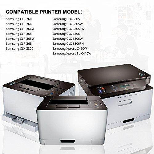 Cool Toner Compatible for Samsung CLT406S CLT-K406S CLT-M406S CLT-C406S CLT-Y406S Toner Cartridge Replacement for Samsung Xpress C410W C460FW SL-C410W SL-C460FW CLX-3305FW CLP-365W Toner Printer - 4PK