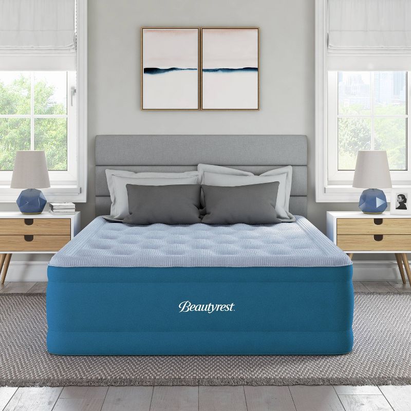 Beautyrest Comfort Plus 18" Anti-Microbial Air Mattress with Pump - Queen