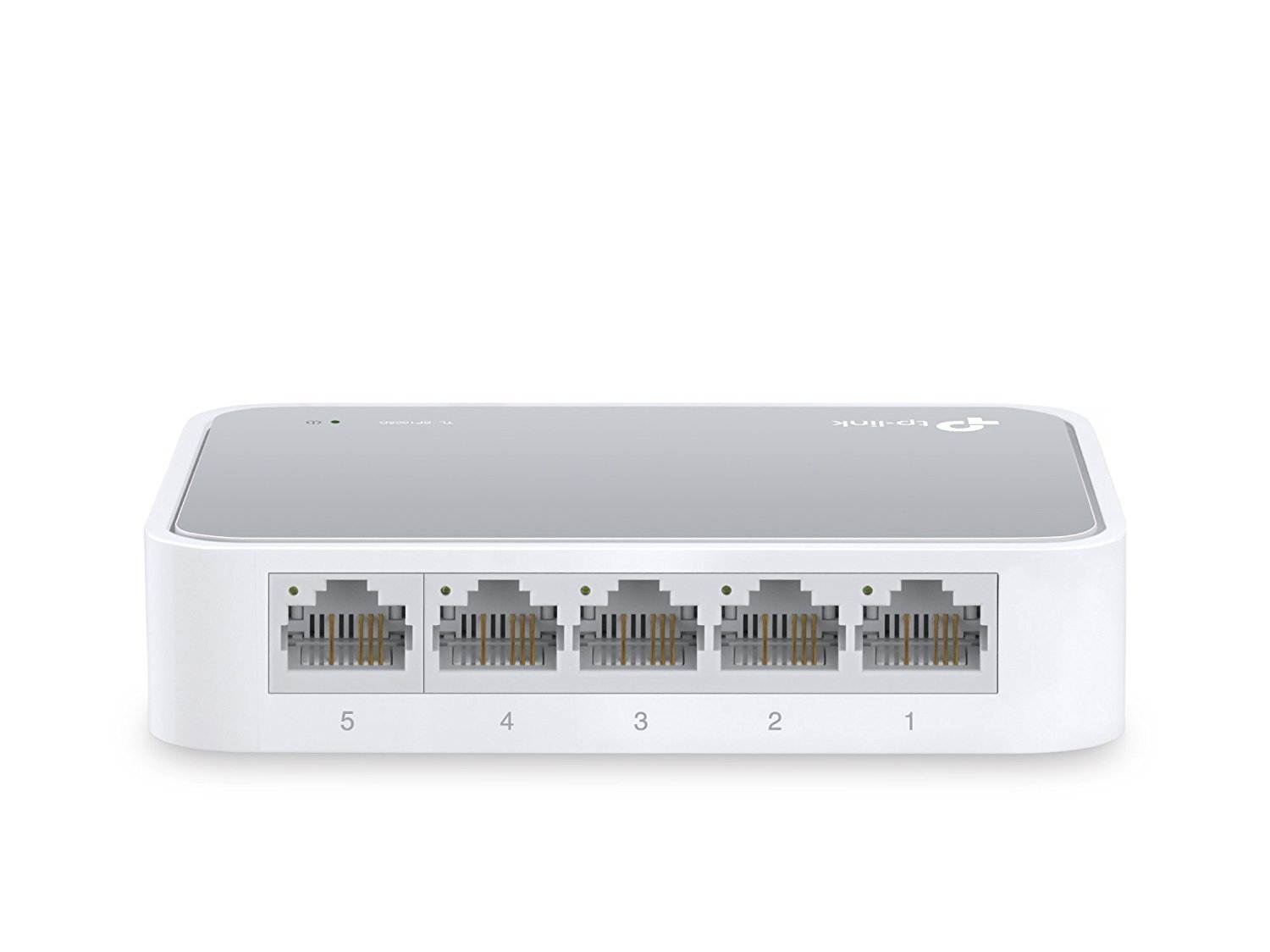 Ethernet Hub, TP-Link 5 Port Fast Ethernet Switch, 5 ports Desktop Ethernet Splitter, 10/100 Mbps Gigabit auto-negotiation RJ45 ports, IEEE 802.3x flow control,Fanless Quite,Unmanaged