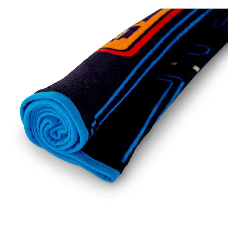 Just Funky Pac-Man Maze Fleece Throw Blanket | Cozy Lightweight Blanket | 45 x 60 Inches