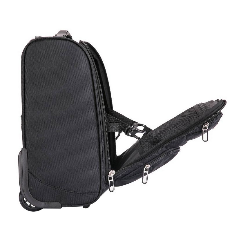 InUSA 15" Wheeled Underseat Ultra-Light Carry On Suitcase- Black