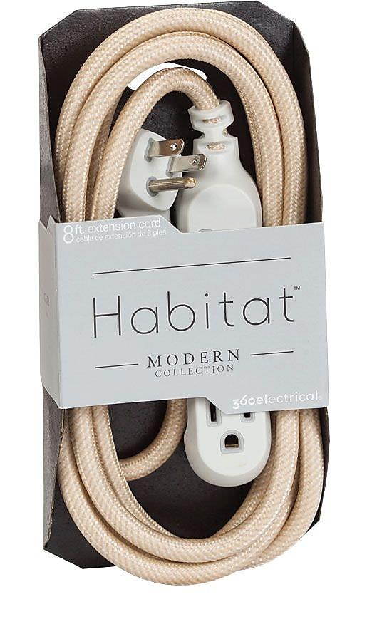 360 Electrical Habitat Braided Extension Cord 360427
