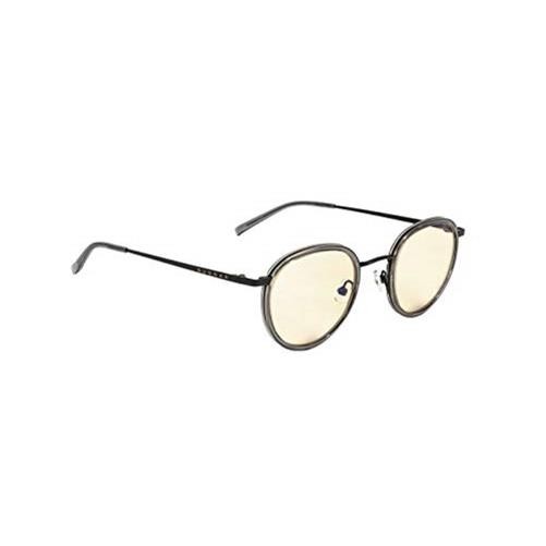 GUNNAR Gaming and Computer Eyewear/Atherton, Amber Tint - Patented Lens, Reduce Digital Eye Strain, Block 65% of Harmful Blue Light (Onyx Frame, Amber Lens) - PC; Mac; Linux