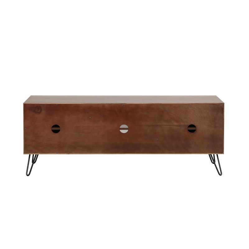 60" Jasper TV Stand Dark Brown - Summerland Home