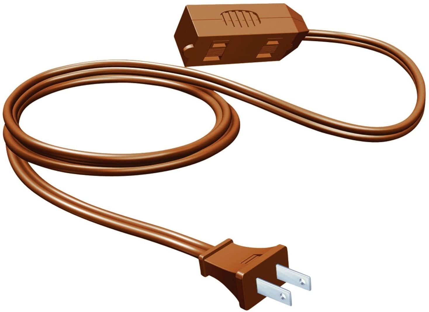 Stanley 31062 CordMax6 Polarized 3-Outlet Indoor Extension Cord, 6-Feet, Brown