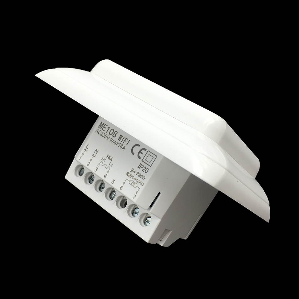 Touch Screen and Voice Control Smart Thermostats for Electric Heating in Home, Week Programmable, Temperature Controller with LCD Display, Compatible with Alexa, Amazon Echo, Google Home - 	
ME108 16A