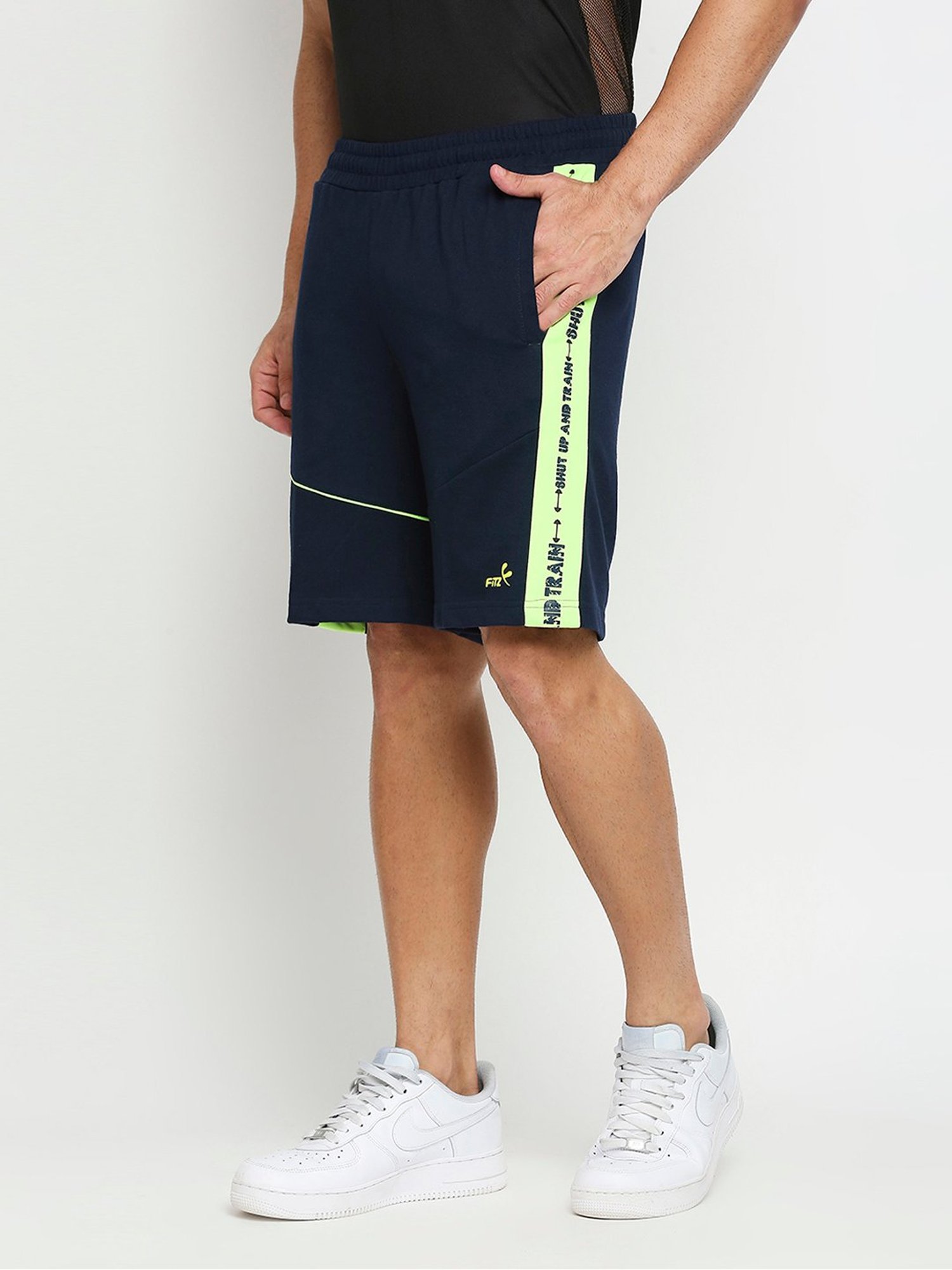 Fitz Navy Slim Fit Shorts