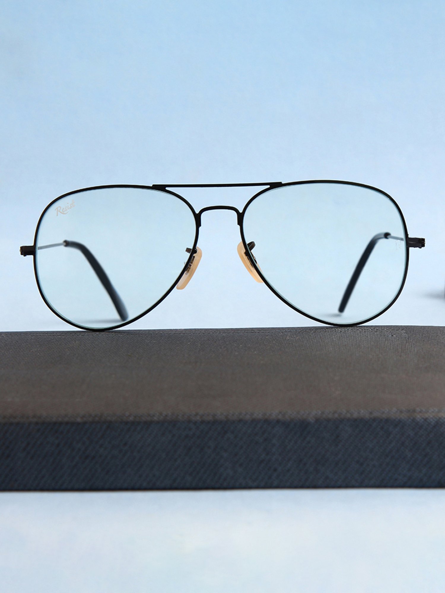 Resist Eyewear Clear Aviator UV Protection Unisex Sunglasses