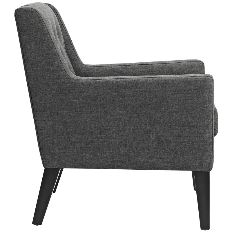 Earnest Upholstered Fabric Armchair Gray - Modway