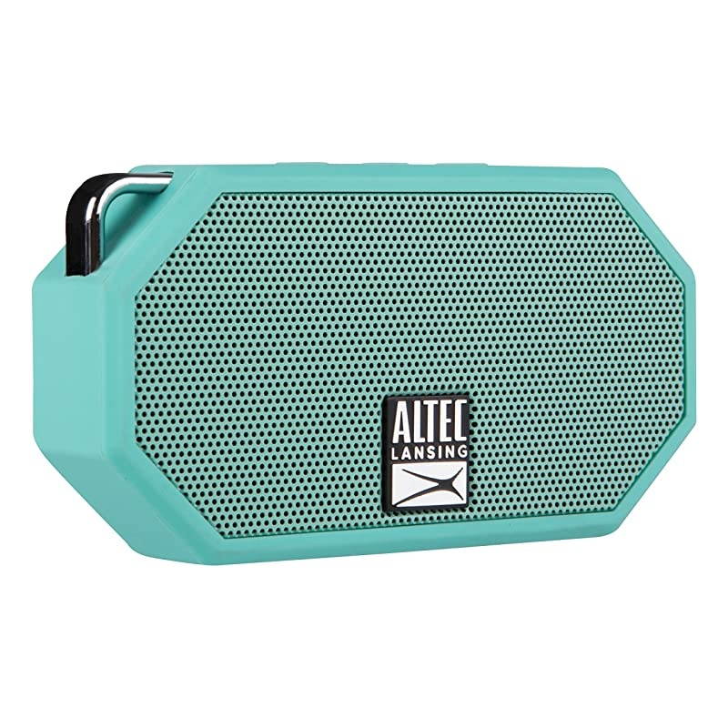 Mini H2O Wireless Bluetooth Waterproof Speaker Floating IP67 Portable Strong Bass Rich Stereo System Microphone 30 ft Range Lightweight 6Hour Battery Mint IMW257MNTGRP