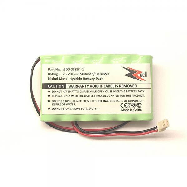 ZZcell Battery For Honeywell Alarm 300-03864-1 Lynx L3000, Lynx L5000, Lynx L5100, 1500mAh (NOTE: Battery Connector - 2 Prong)