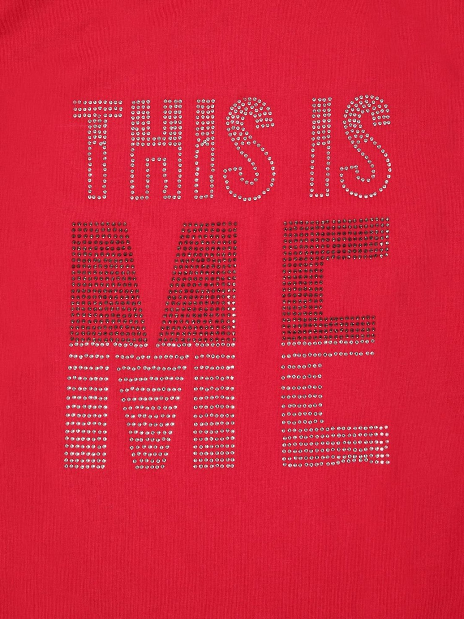 NINS MODA Kids Pink Sequence Full Sleeves Top