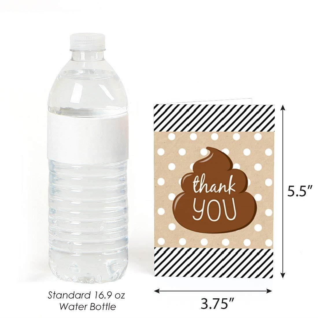 Big Dot of Happiness Party 'Til You're Pooped - Poop Emoji Party Thank You Cards (8 count)