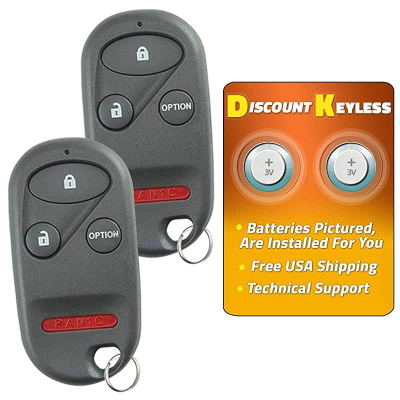 Entry Remote Car Key Fob Compatible with Honda A269ZUA101 2 Pack